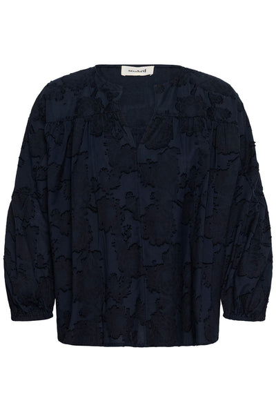 SLAronia Blouse Gathered Night Sky - 193924 - 30409560 Thumbnail