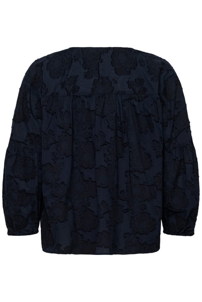 SLAronia Blouse Gathered Night Sky - 193924 - 30409560 Thumbnail