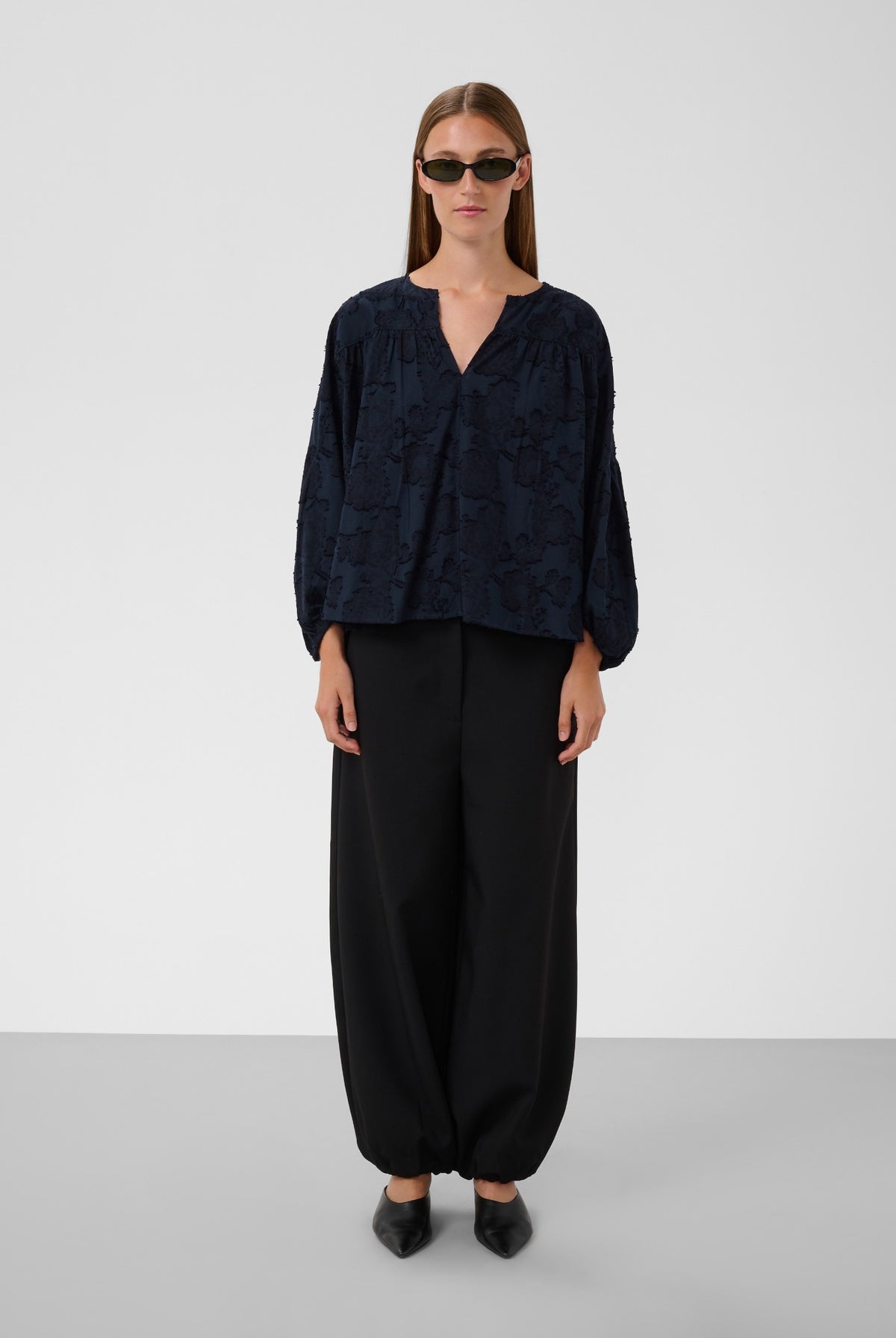 SLAronia Blouse Gathered Night Sky - 193924 - 30409560
