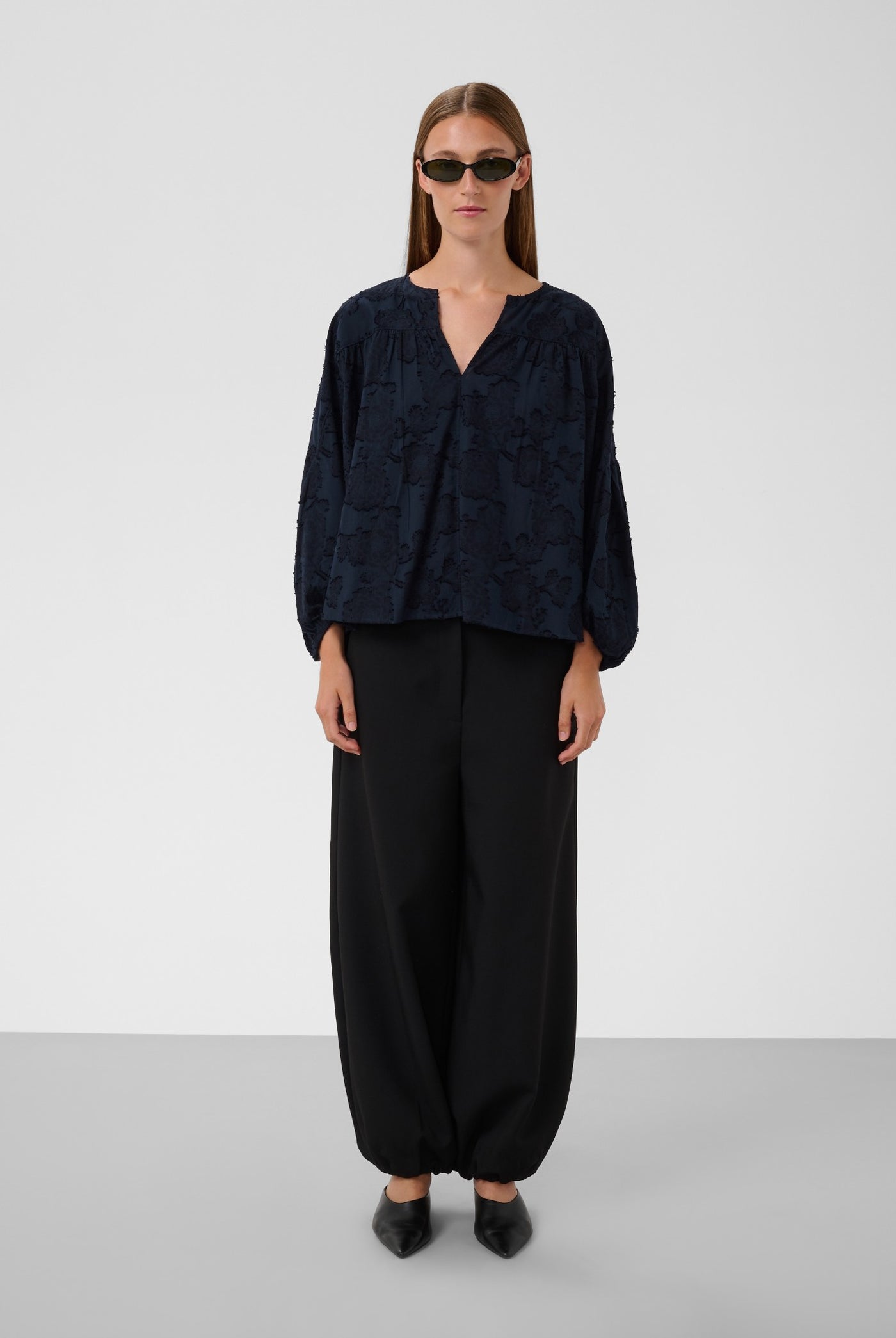 SLAronia Blouse Gathered Night Sky - 193924 - 30409560
