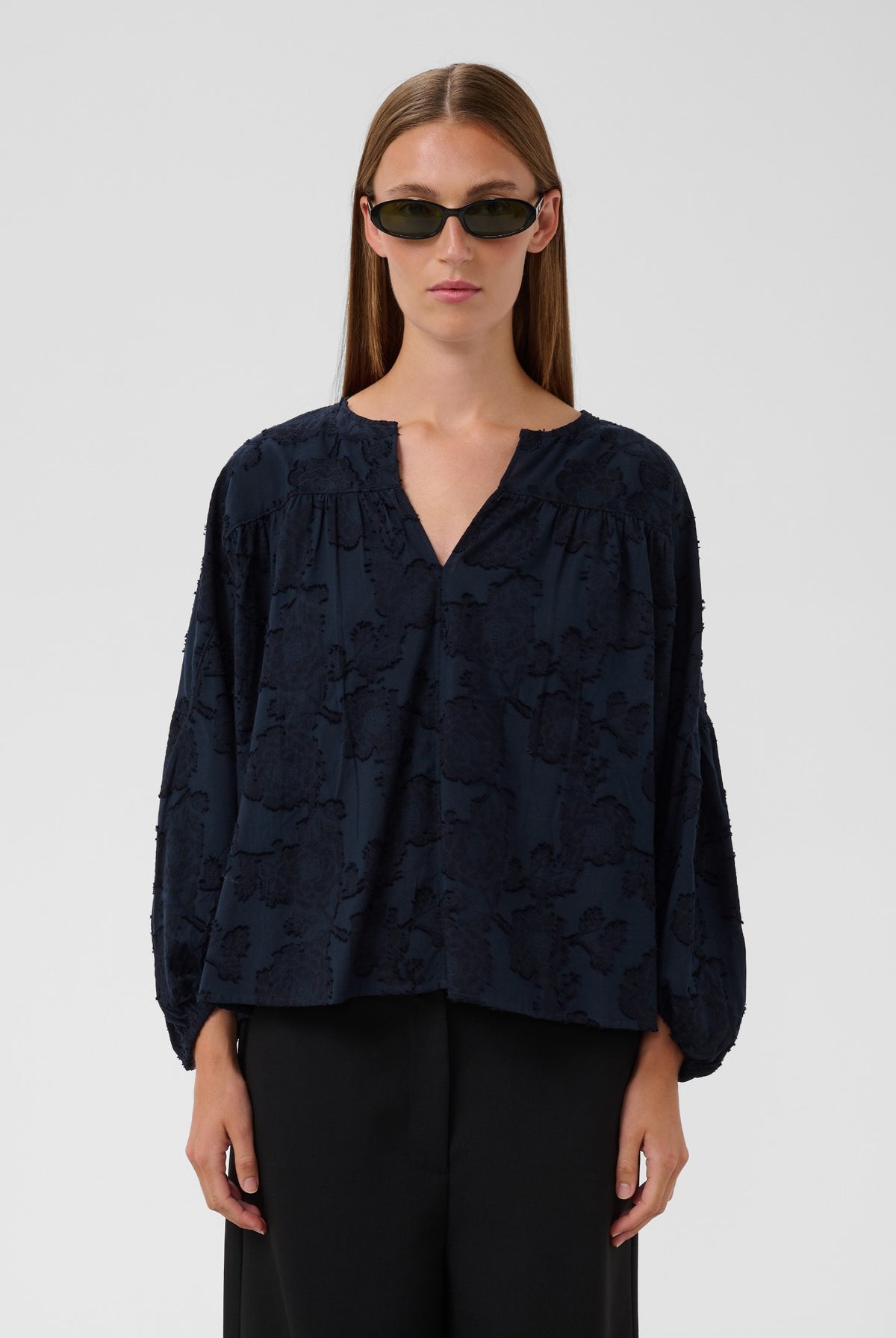 SLAronia Blouse Gathered Night Sky - 193924 - 30409560