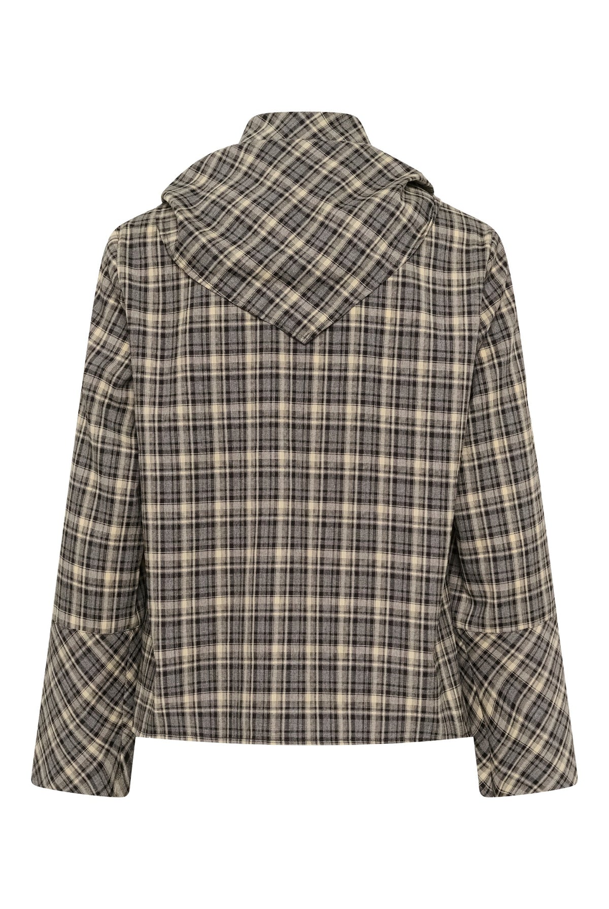 SLShiba Blouse Black and Cream Check - 305395 - 30409608
