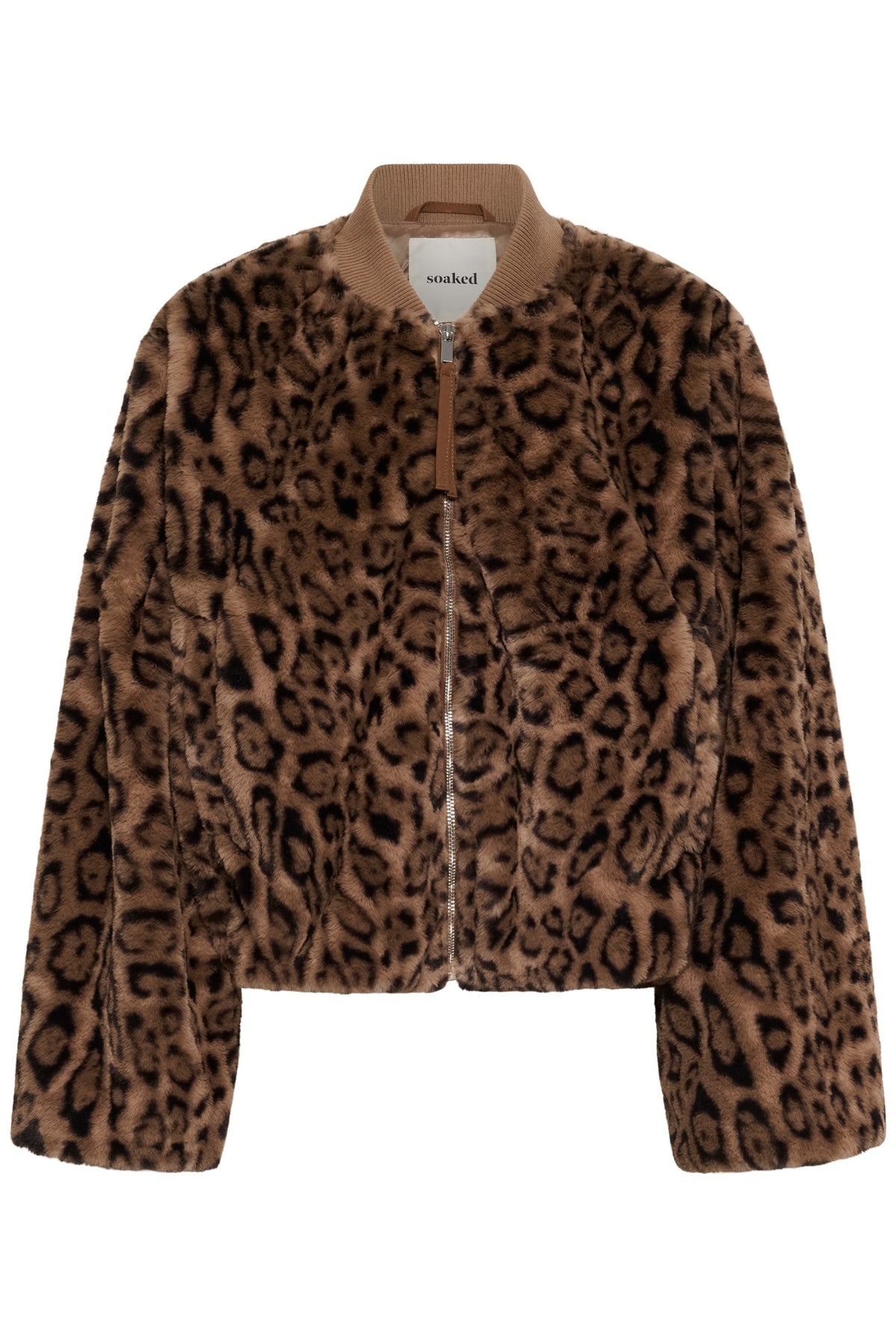 SLLeona Estacia Bomber Jacket Portabella Leopard Pattern - 3 - 30409649