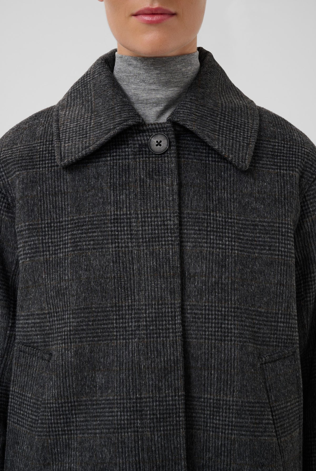 SLMaka Akeleje Jacket Grey Melange Check - 305405 - 30409650