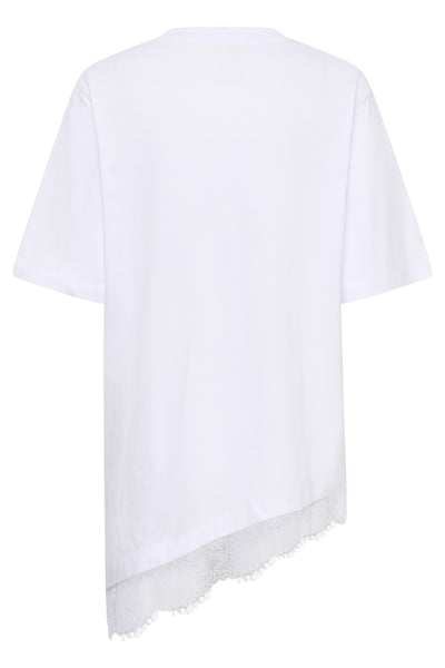 SLJina Lace Tee Bright White - 110601 - 30409760 Thumbnail