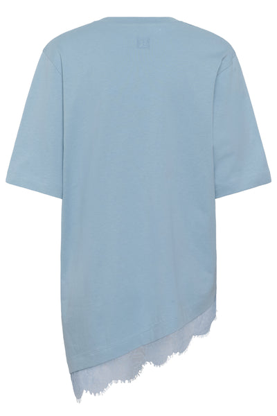 SLJina Lace Tee Ashley Blue - 164013 - 30409760 Thumbnail