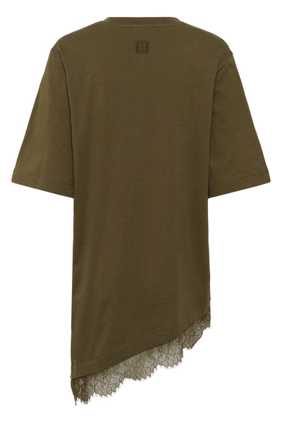SLJina Lace Tee Beech - 190618 - 30409760 Thumbnail