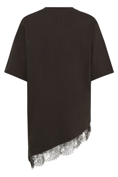 SLJina Lace Tee Chocolate Torte - 191109 - 30409760 Thumbnail