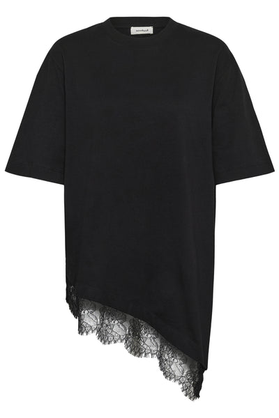 SLJina Lace Tee Black - 194008 - 30409760 Thumbnail