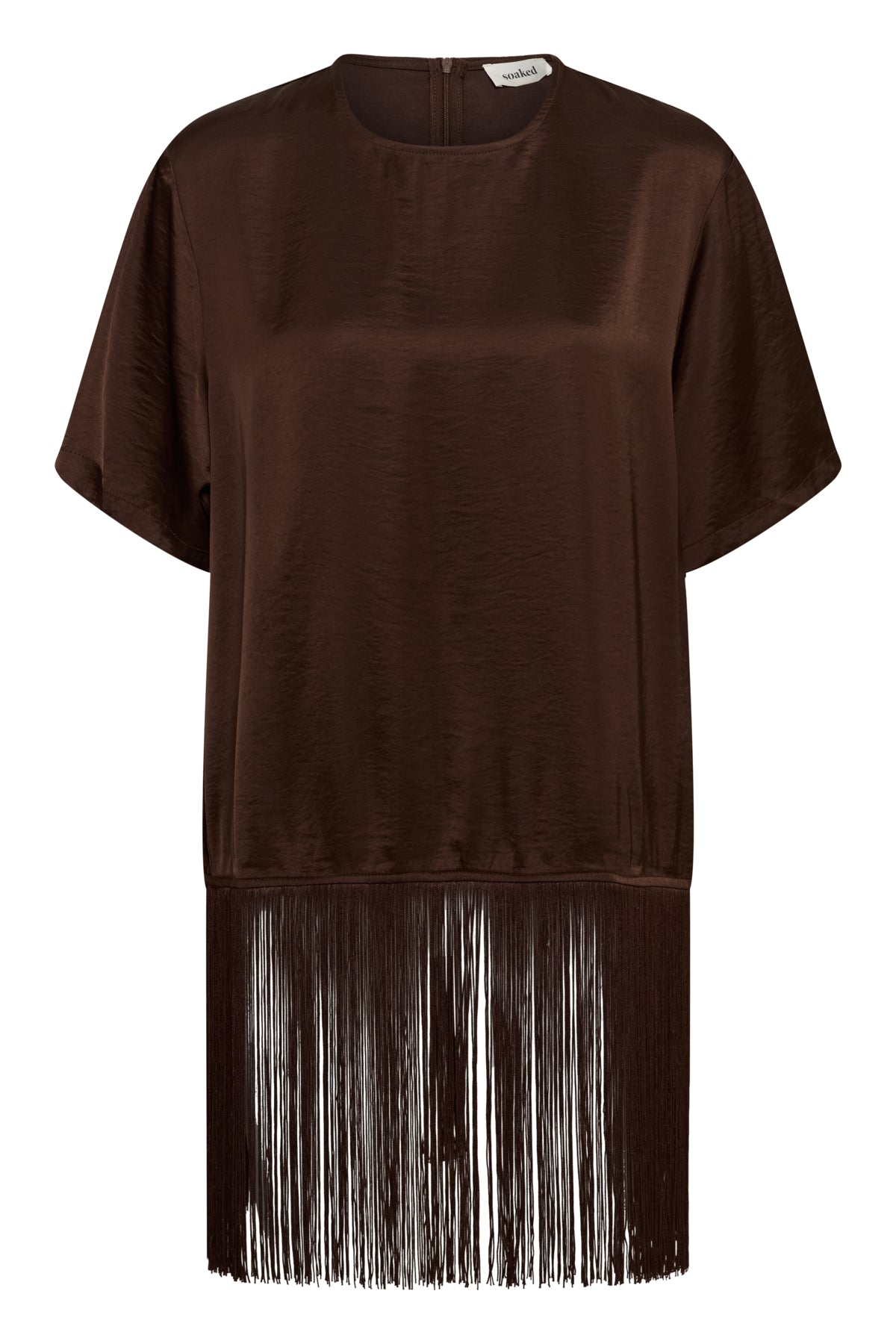 SLVerona Fringe Blouse Chocolate Brown - 190912 - 30410027