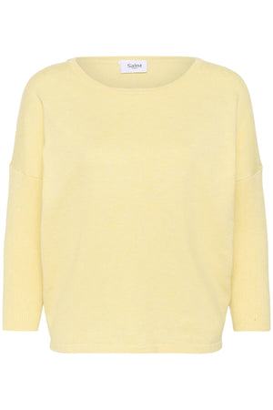 A2561, MilaSZ R-Neck Pullover Pineapple Slice Melange - 1207 - 30500003