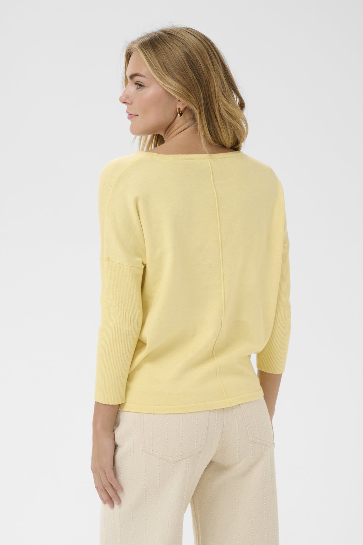 A2561, MilaSZ R-Neck Pullover Pineapple Slice Melange - 1207 - 30500003