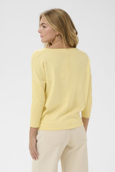 A2561, MilaSZ R-Neck Pullover Pineapple Slice Melange - 1207 - 30500003 Thumbnail