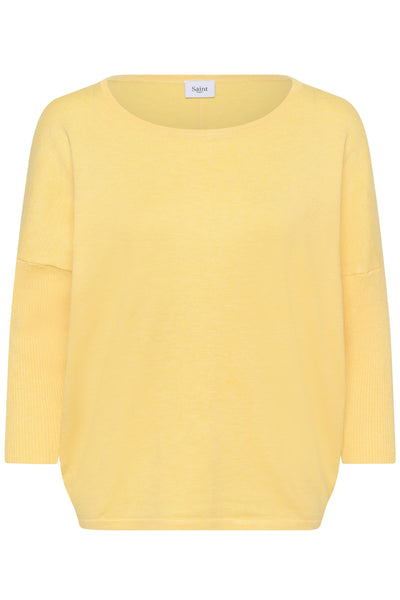 A2561, MilaSZ R-Neck Pullover Lemon Drop Melange - 1207361 - 30500003 Thumbnail