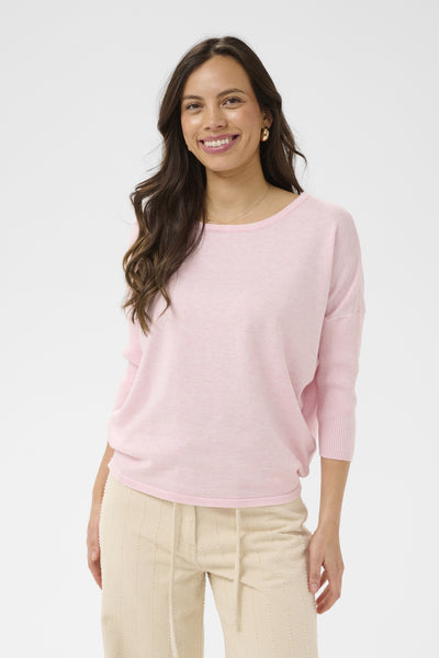 A2561, MilaSZ R-Neck Pullover Ballerina Melange - 1328071 - 30500003 Thumbnail