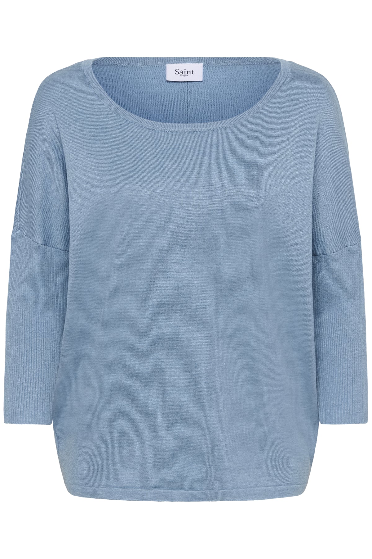 A2561, MilaSZ R-Neck Pullover Blue Shadow Melange - 30500003
