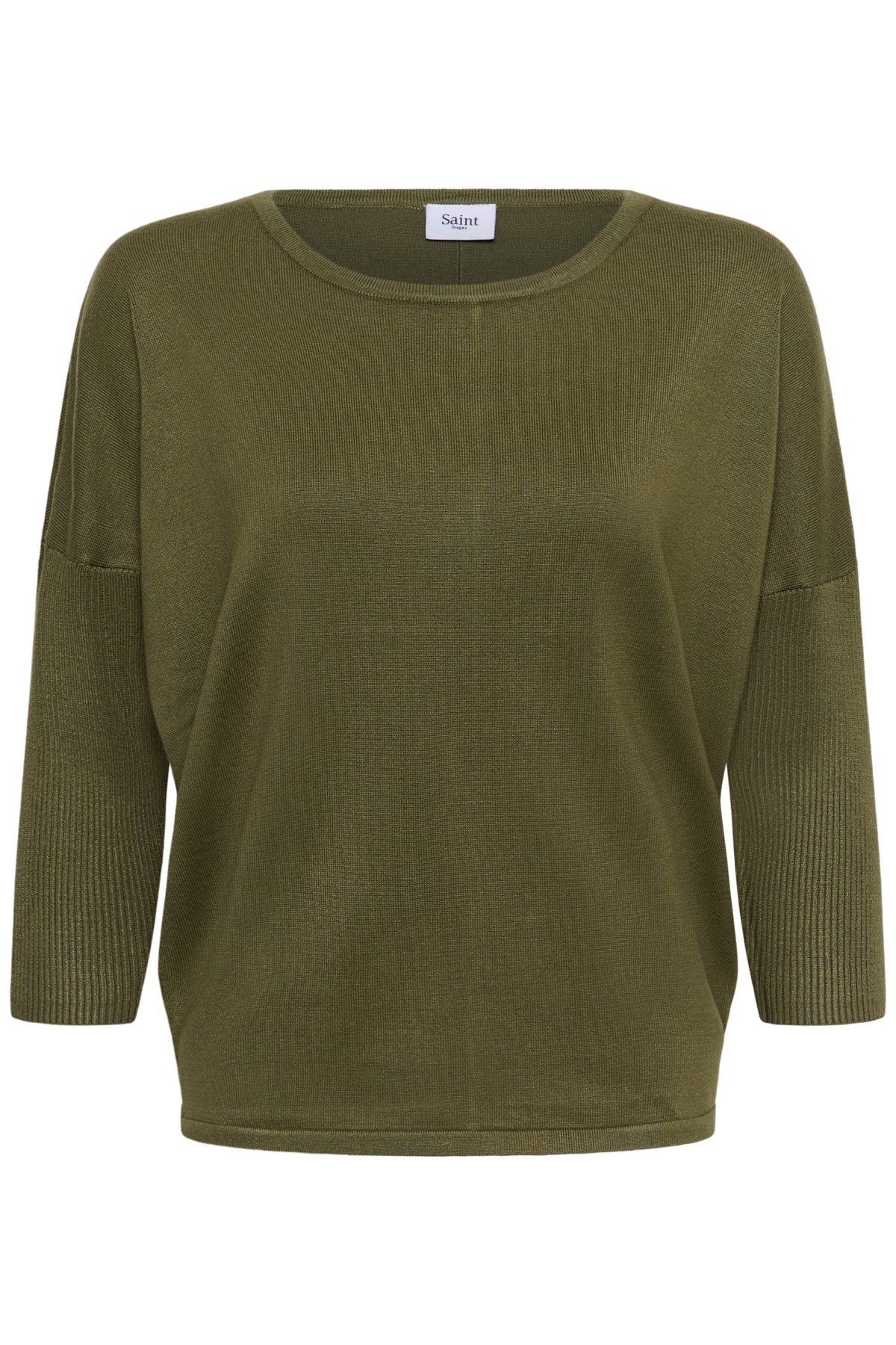 A2561, MilaSZ R-Neck Pullover Four Leaf Clover Melange - 180 - 30500003