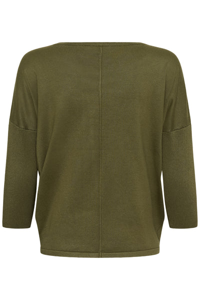 A2561, MilaSZ R-Neck Pullover Four Leaf Clover Melange - 180 - 30500003 Thumbnail
