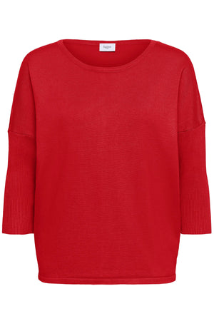 A2561, MilaSZ R-Neck Pullover Valiant Poppy - 181549 - 30500003
