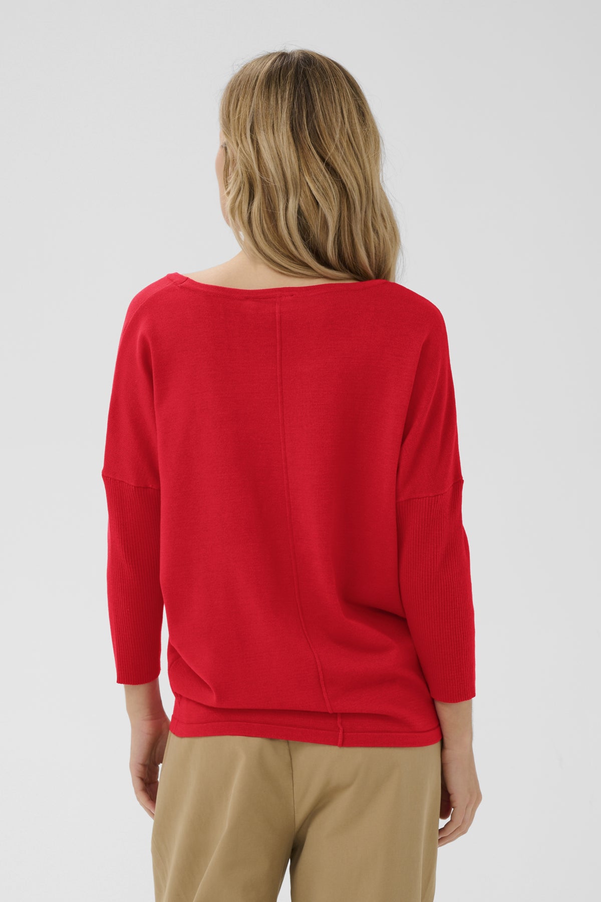 A2561, MilaSZ R-Neck Pullover Valiant Poppy - 181549 - 30500003