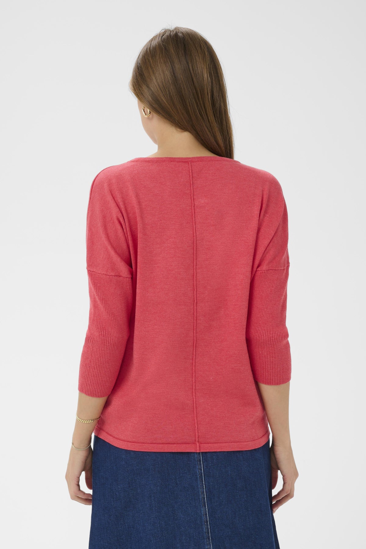 A2561, MilaSZ R-Neck Pullover Honeysuckle Melange - 1821201 - 30500003