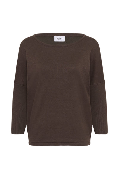 A2561, MilaSZ R-Neck Pullover Bracken Melange - 1910151 - 30500003 Thumbnail