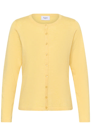 A8661, MilaSZ R-Neck Cardigan Lemon Drop Melange - 1207361 - 30500005