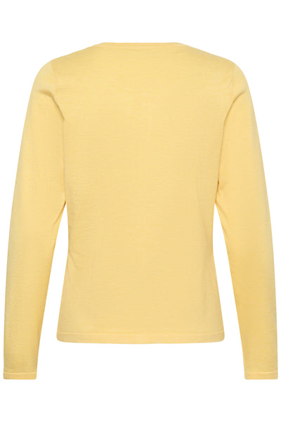 A8661, MilaSZ R-Neck Cardigan Lemon Drop Melange - 1207361 - 30500005 Thumbnail