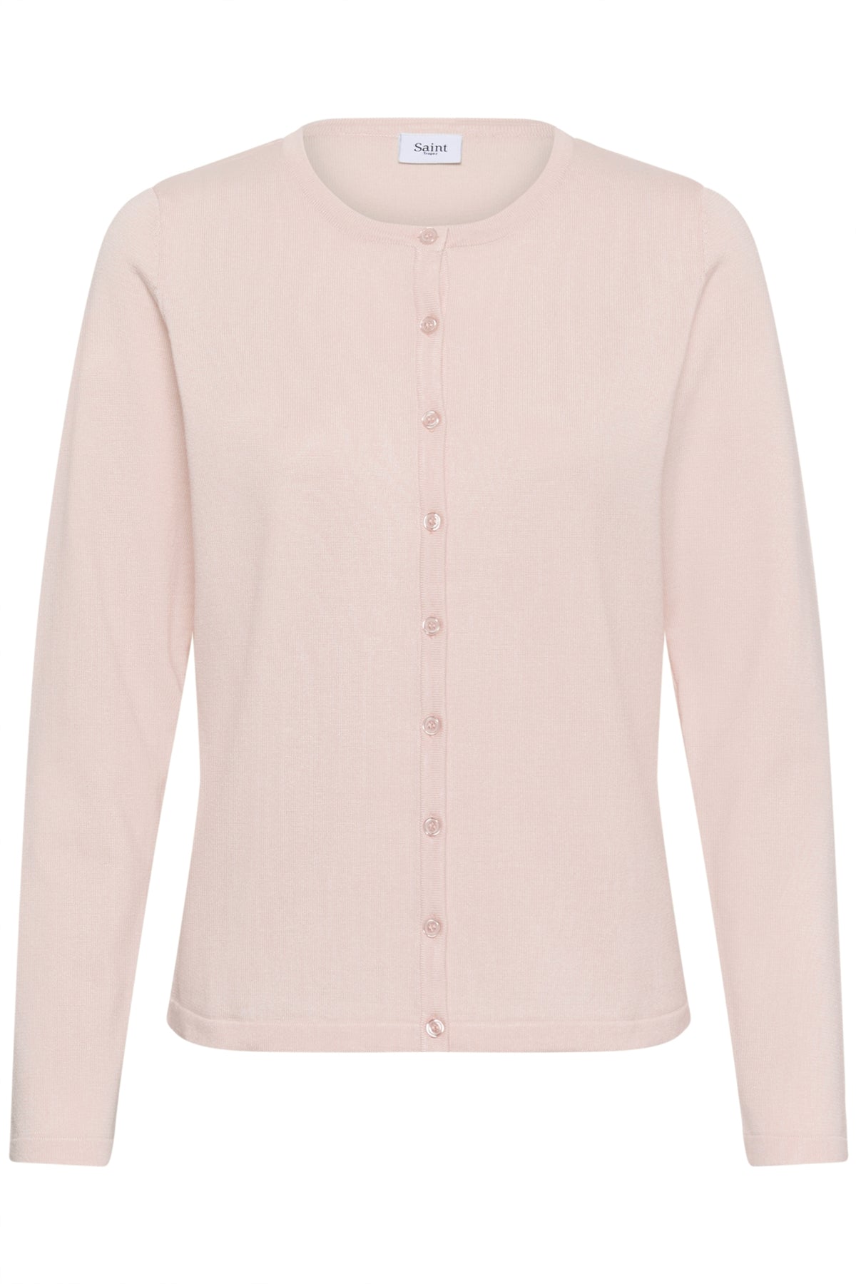 A8661, MilaSZ R-Neck Cardigan Chalk Pink - 131904 - 30500005