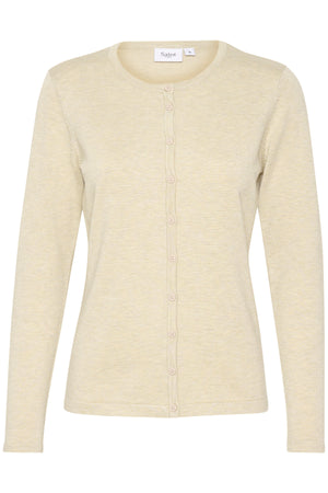 A8661, MilaSZ R-Neck Cardigan Jojoba Melange - 30500005