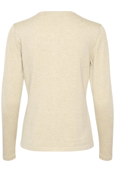 A8661, MilaSZ R-Neck Cardigan Jojoba Melange - 30500005 Thumbnail