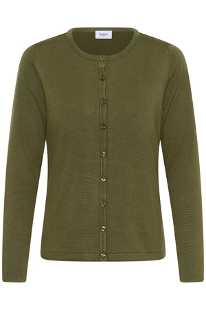A8661, MilaSZ R-Neck Cardigan Four Leaf Clover Melange - 180 - 30500005