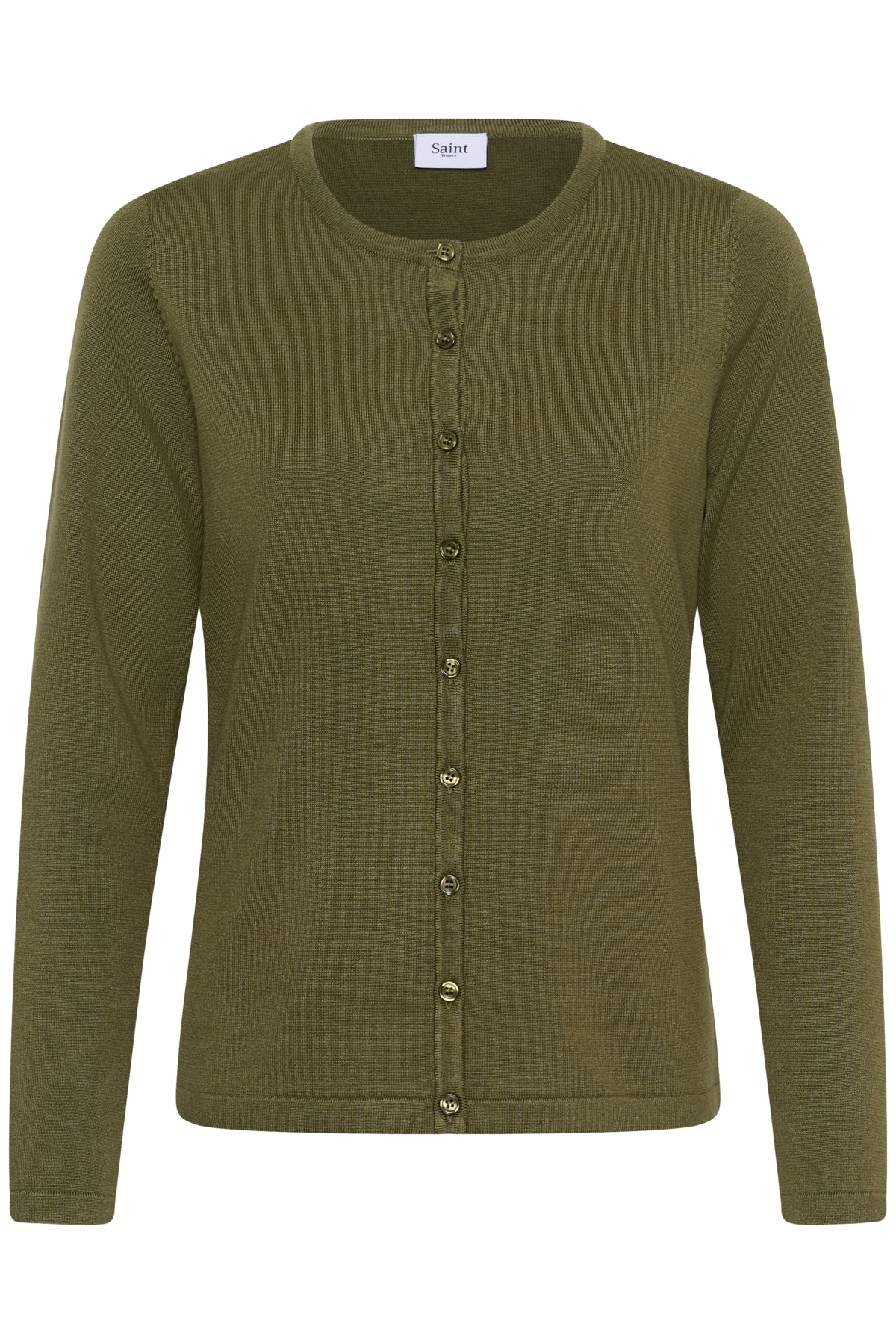 A8661, MilaSZ R-Neck Cardigan Four Leaf Clover Melange - 180 - 30500005