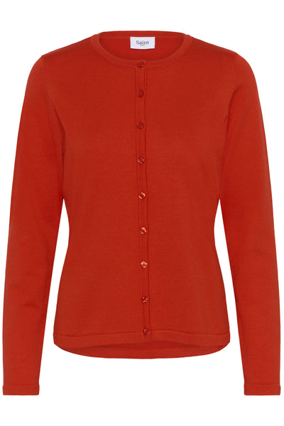 A8661, MilaSZ R-Neck Cardigan Valiant Poppy - 181549 - 30500005 Thumbnail