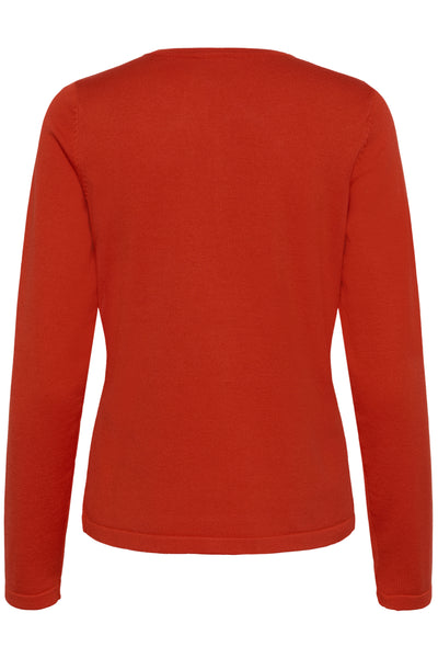 A8661, MilaSZ R-Neck Cardigan Valiant Poppy - 181549 - 30500005 Thumbnail