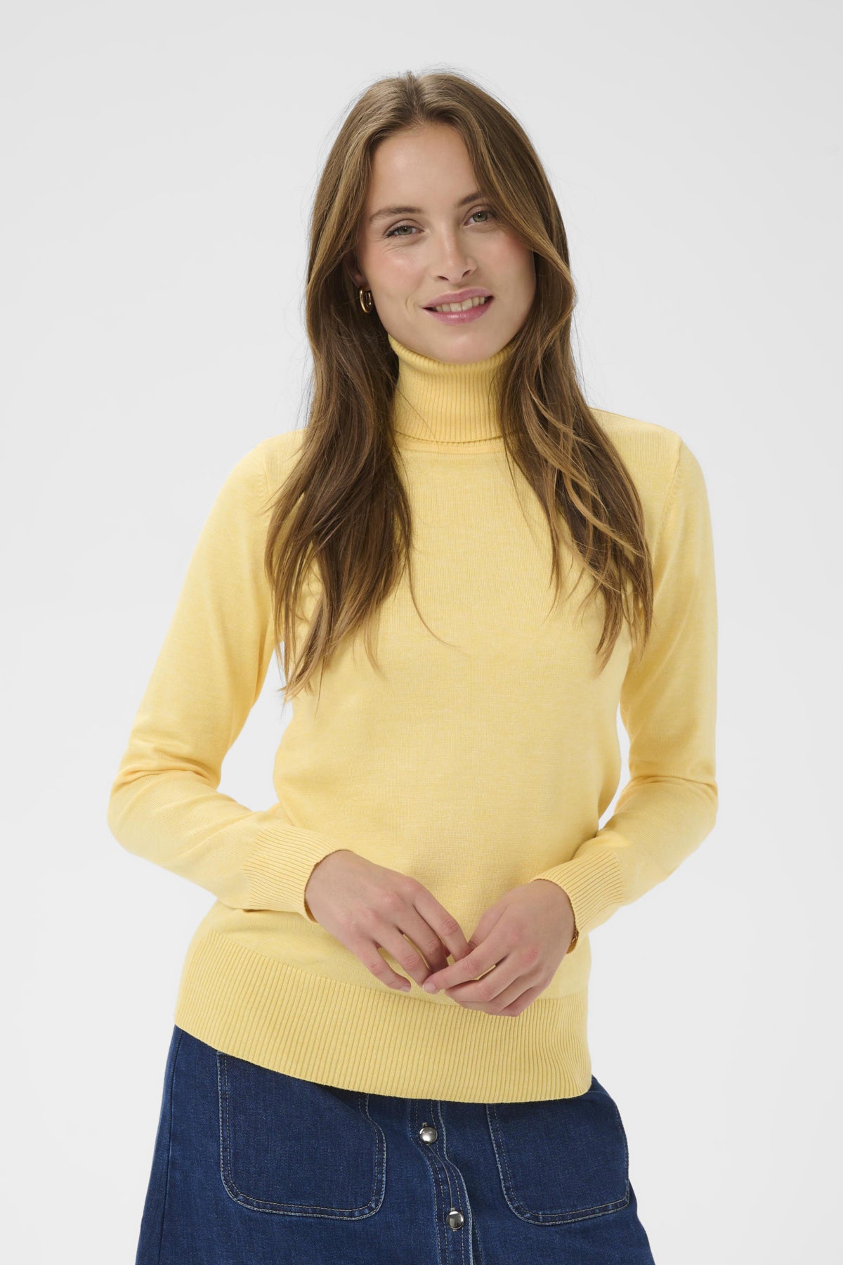 J2046, MilaSZ Rollneck Pullove Lemon Drop Melange - 1207361 - 30500018