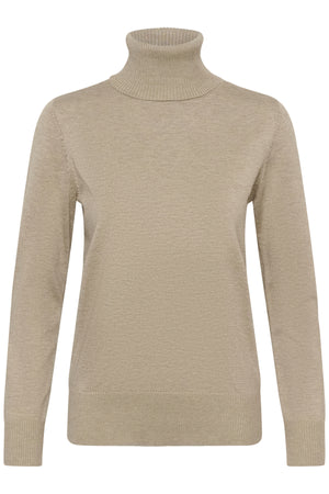 J2046, MilaSZ Rollneck Pullove Greige Melange - 1611091 - 30500018