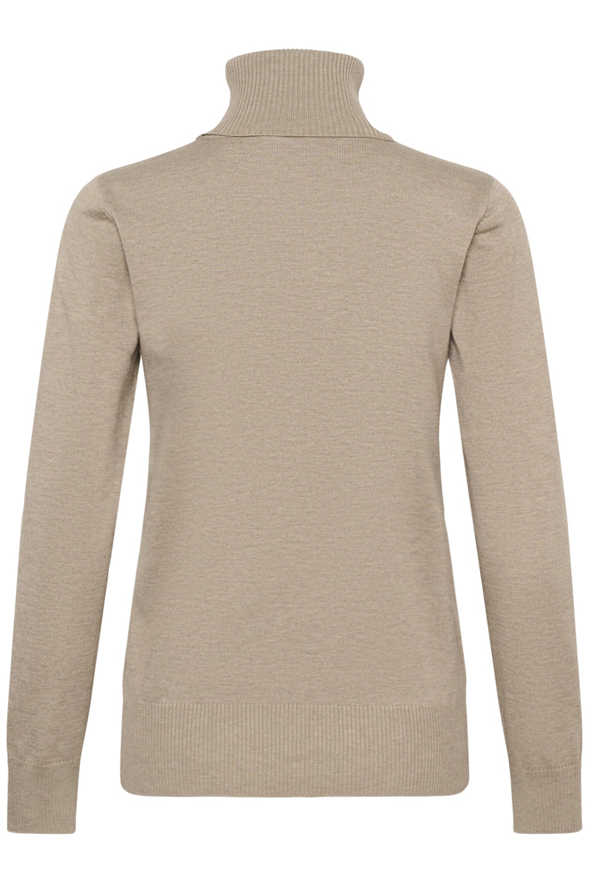 J2046, MilaSZ Rollneck Pullove Greige Melange - 1611091 - 30500018