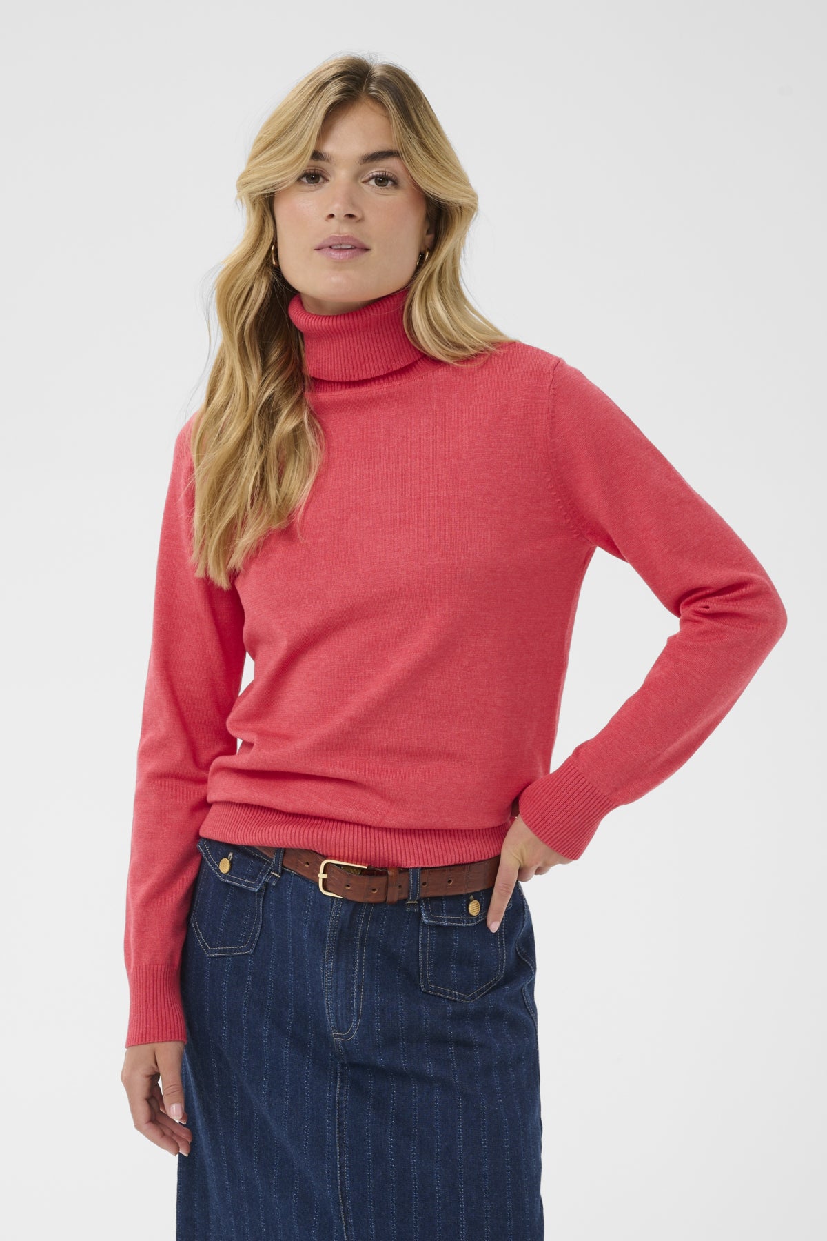 J2046, MilaSZ Rollneck Pullove Honeysuckle Melange - 1821201 - 30500018