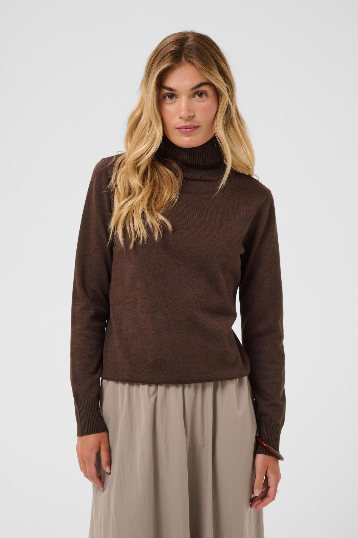 J2046, MilaSZ Rollneck Pullove Bracken Melange - 1910151 - 30500018