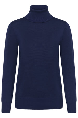 J2046, MilaSZ Rollneck Pullove Navy Peony - 194029 - 30500018