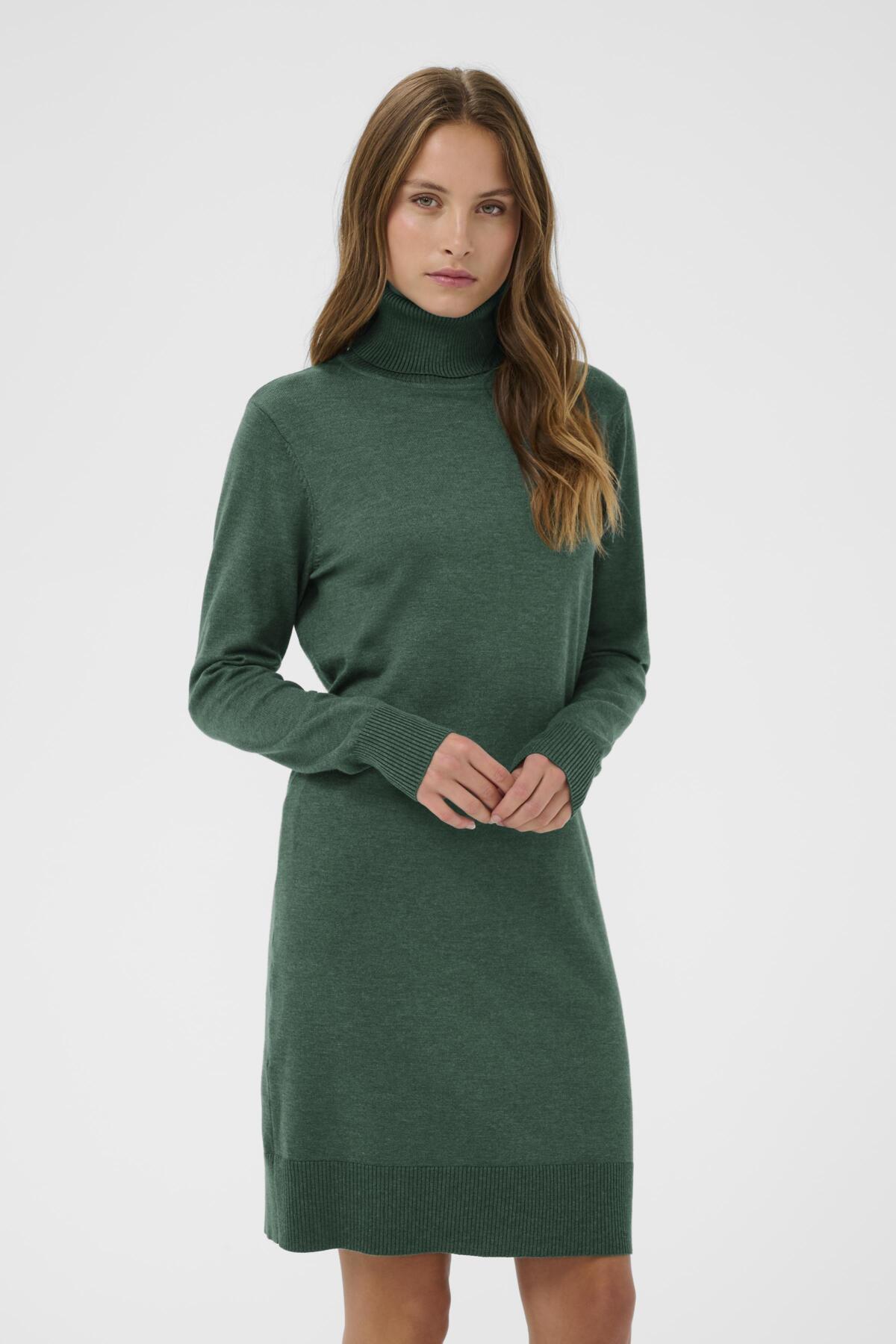 U6801, MilaSZ Rollneck Dress June Bug Melange - 30501696