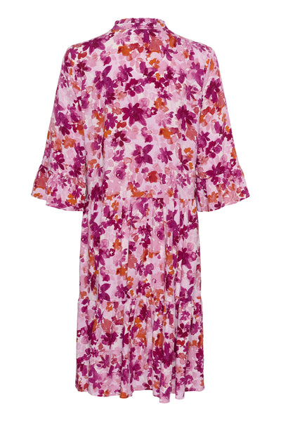 EdaSZ Dress Pink Multi Painted Flowers - 30510220 Thumbnail