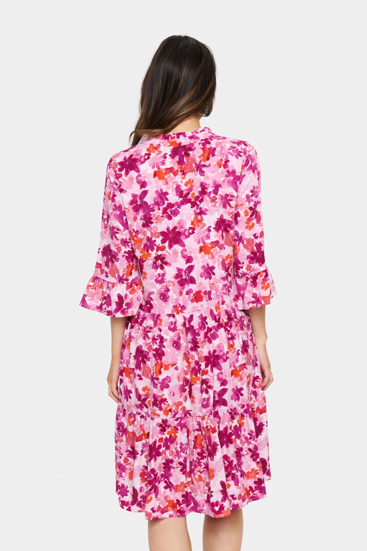 EdaSZ Dress Pink Multi Painted Flowers - 30510220