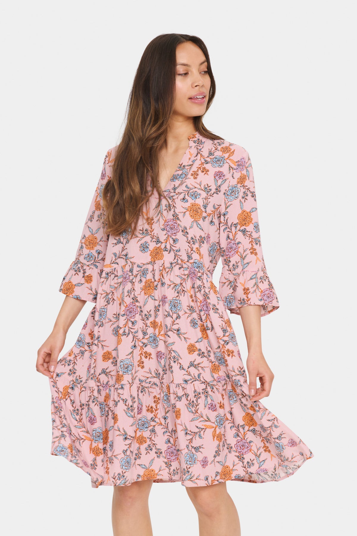EdaSZ Dress Pink Nectar Romantic Flowers - 30510220