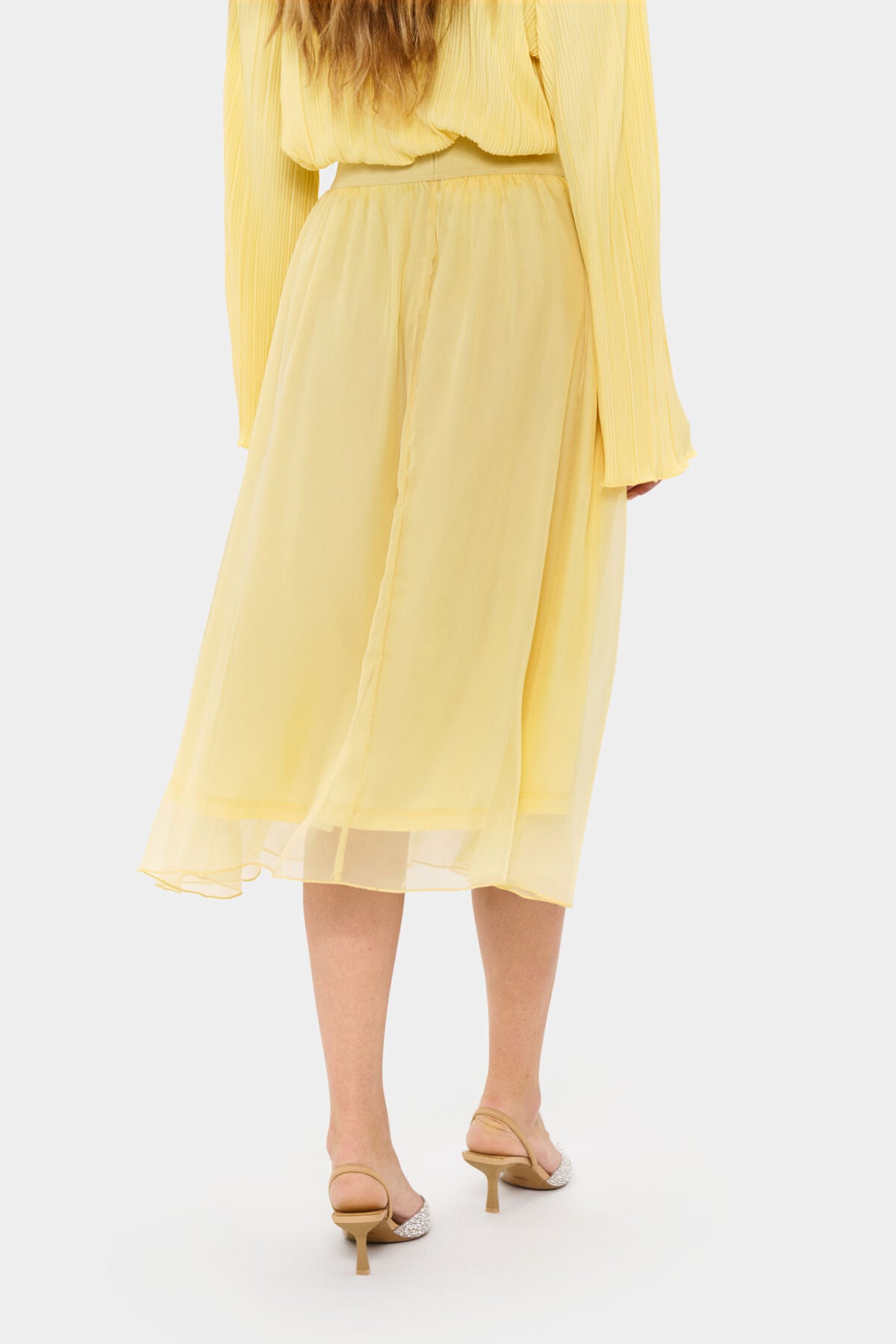 CoralSZ Maxi Skirt Pale Banana - 30514317