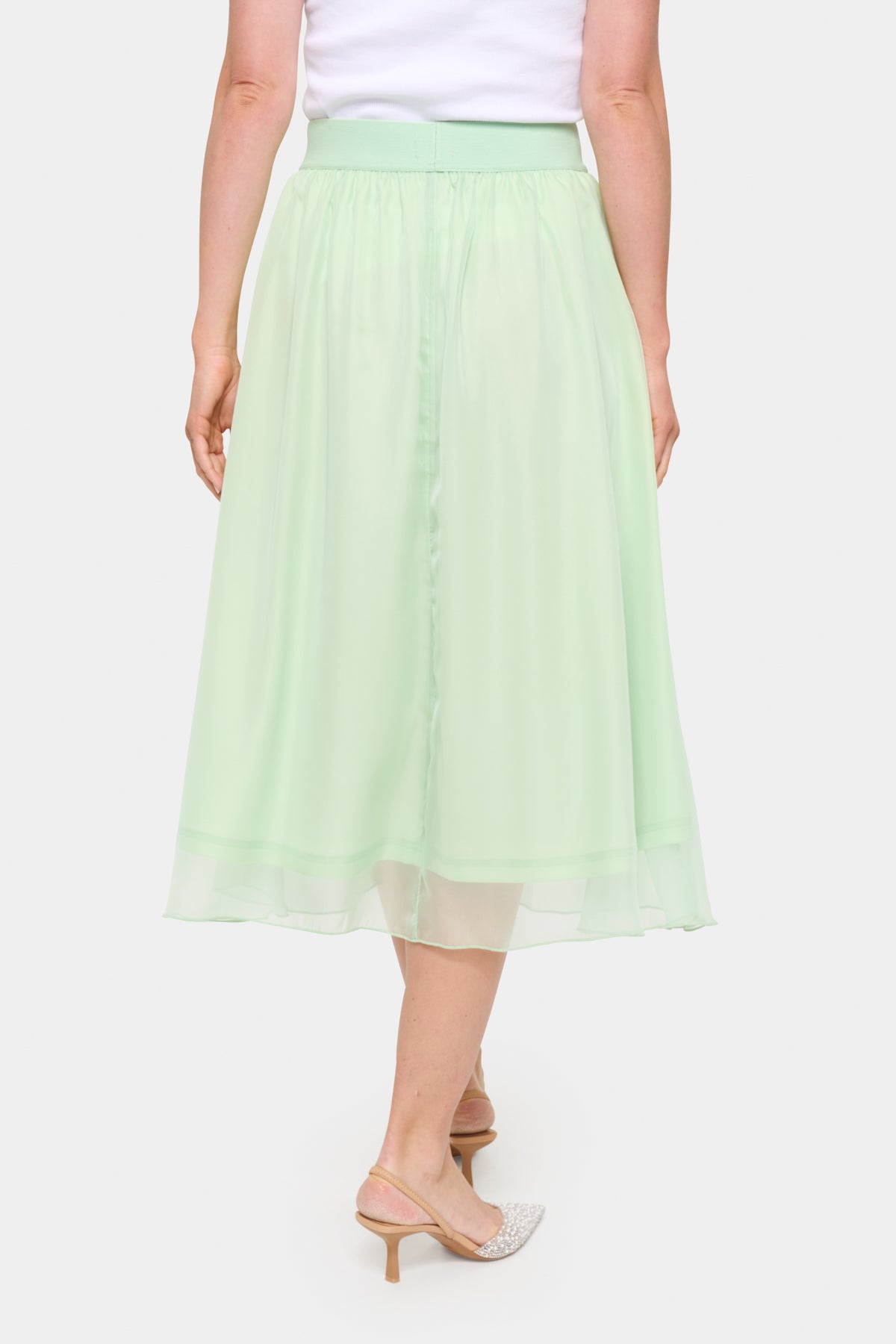 CoralSZ Maxi Skirt Pastel Green - 30514317