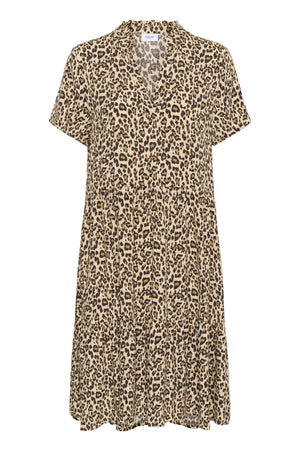 EdaSZ Dress Creme Leopard Strokes - 30510220