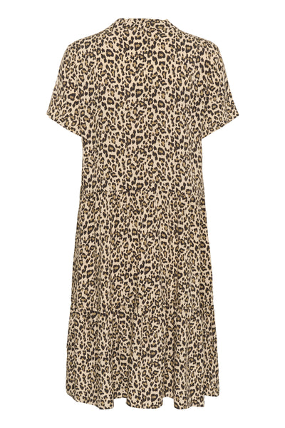 EdaSZ Dress Creme Leopard Strokes - 30510220 Thumbnail