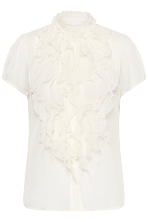 LiljaSZ Crinkle SS Shirt Ice - 30512464